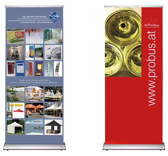 Displays, Bannerdisplay, Faltdisplay, Messewände, mobile Messestände