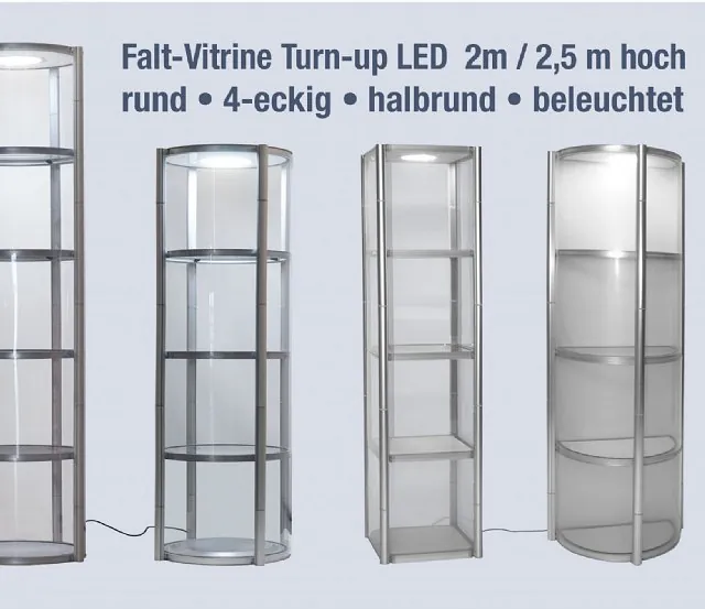Leuchtdisplays, Leuchtrahmen, leuchtende Messewände mit Textil