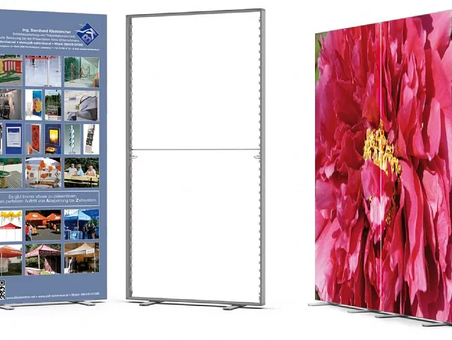 Displays, Bannerdisplay, Faltdisplay, Messewände, mobile Messestände