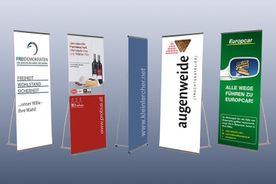 Displays, Bannerdisplay, Faltdisplay, Messewände, mobile Messestände