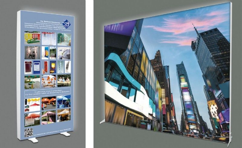 Displays, Bannerdisplay, Faltdisplay, Messewände, mobile Messestände