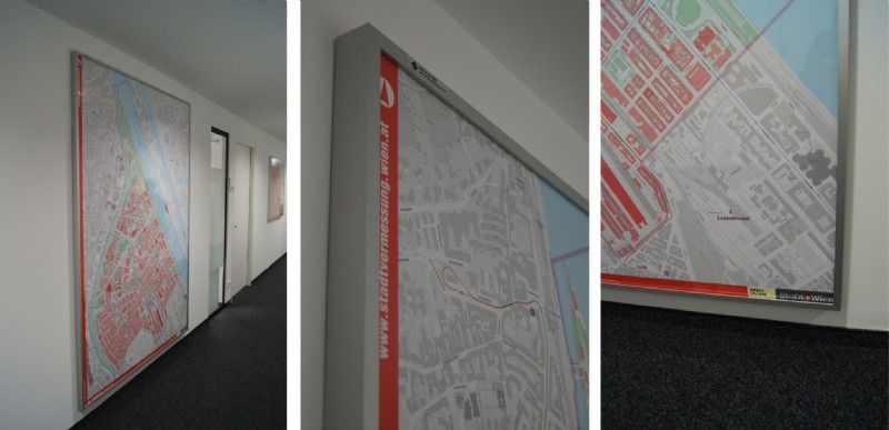 Leuchtdisplays, Leuchtrahmen, leuchtende Messewände mit Textil