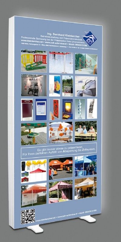 Leuchtdisplays, Leuchtrahmen, leuchtende Messewände mit Textil